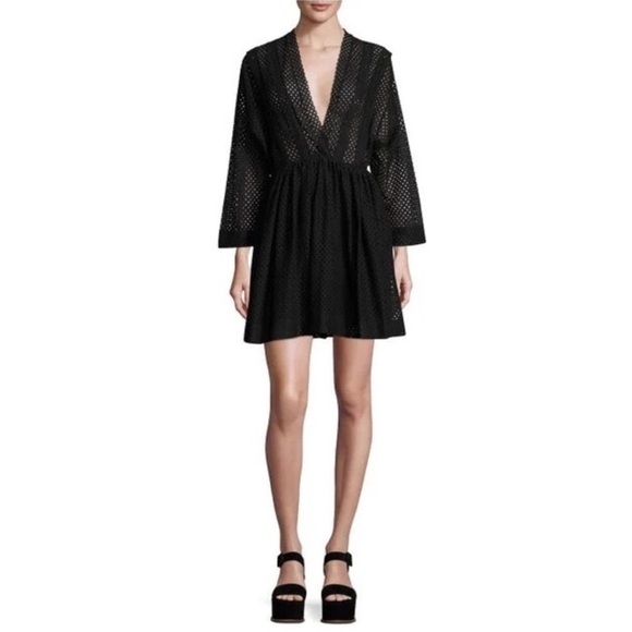 NEW IRO Paris Leonore Semi Sheer Mini Dress US Size 8 (40) WHITE Cocktail Party - Picture 1 of 12